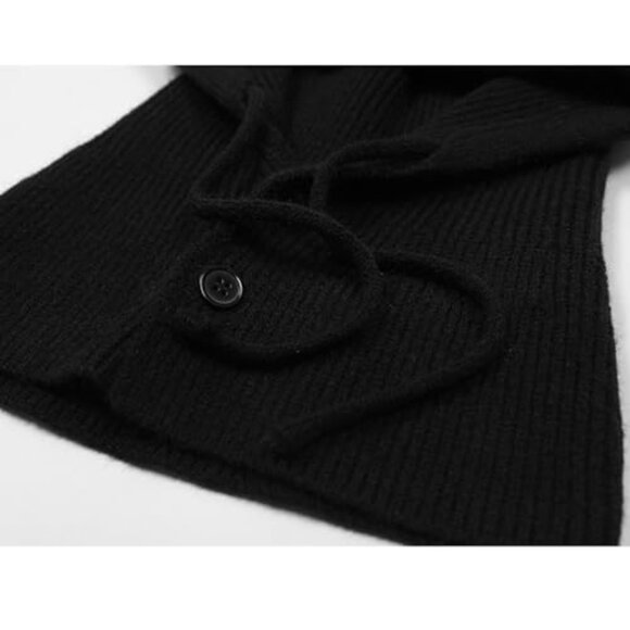 Wool Blend Balaclava Hat Multi-Way Convertible Hooded Scarf Snood Neck Warmer main image 5
